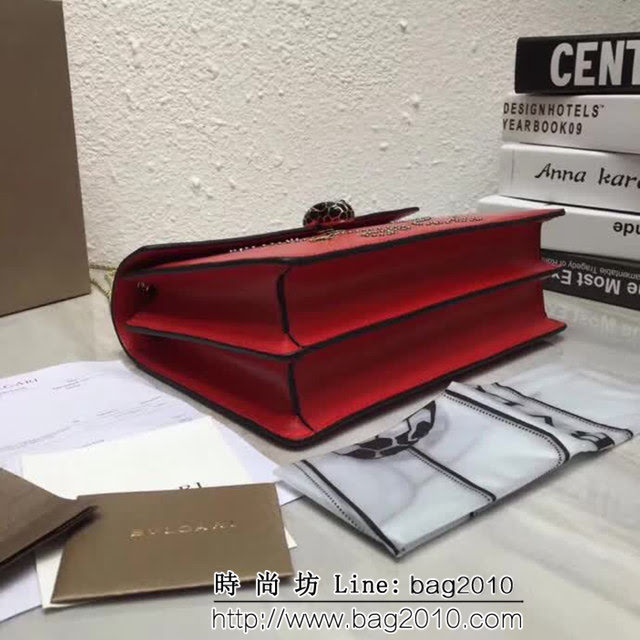 BVLGARI寶格麗 專櫃新品 Serpenti Forever系列 雙層蛇頭包 鏈條單肩斜挎包 B285887 FYD1246